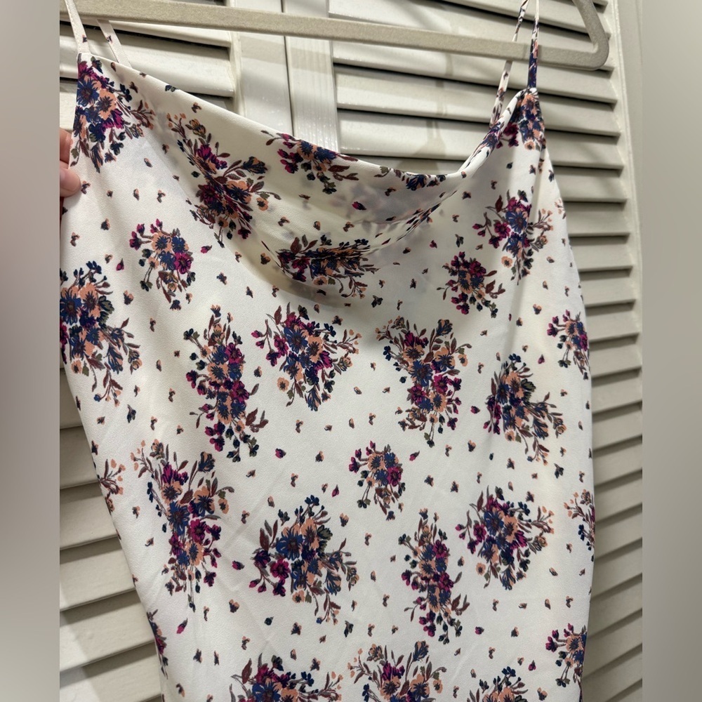 Skies Are Blue Floral Lace Trim Dress Cami Mini - Picture 3 of 6